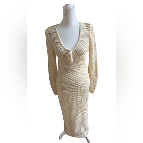 A New Day Cream Knit Maxi Dress - Picture 6 of 7